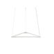 Z-Bar LED 15.9 inch Matte White Pendant Ceiling Light, Triangle